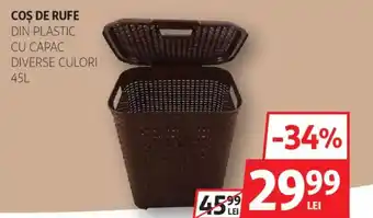 Auchan Cos de rufe din plastic cu capac Ofertă