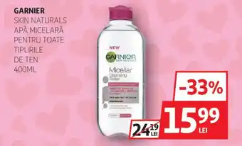 Auchan GARNIER Skin naturals apă micelară Ofertă
