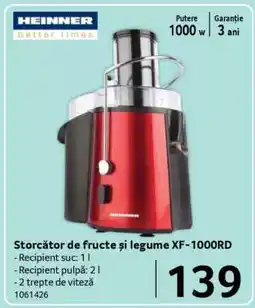 Selgros Storctor de fructe și legume XF-1000RD Ofertă