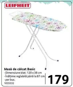 Selgros Masă de călcat Basic Ofertă