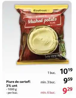 Selgros Piure de cartofi 3% unt Ofertă