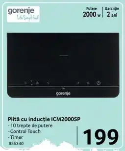 Selgros Plită cu inducție ICM2000SP Ofertă