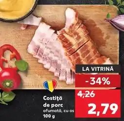 Kaufland Costiţă de porc afumată, cu os Ofertă