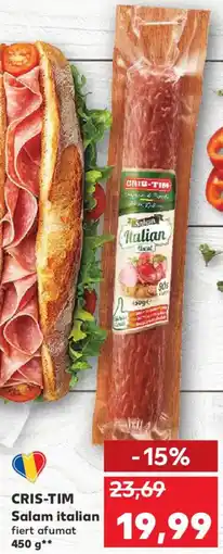 Kaufland CRIS-TIM Salam italian fiert afumat Ofertă