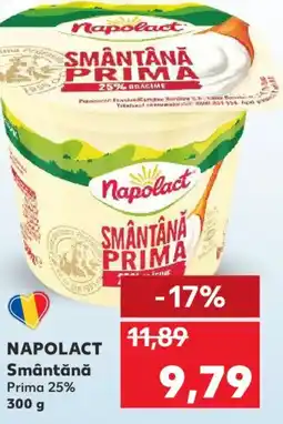 Kaufland NAPOLACT Smântănă Prima 25% Ofertă