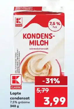 Kaufland Lapte condensat Ofertă