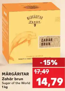 Kaufland MĂRGĂRITAR Zahăr brun Sugar of the World Ofertă
