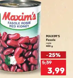 Kaufland MAXIM'S Fasole roşie Ofertă