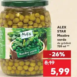 Kaufland ALEX STAR Mazăre verde Ofertă