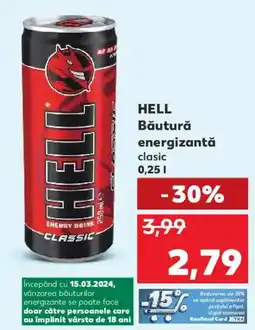 Kaufland HELL Băutură energizantă clasic Ofertă