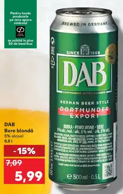 Kaufland DAB Bere blondă Ofertă