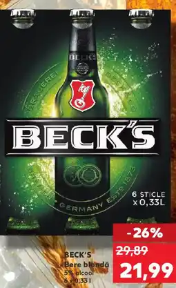 Kaufland BECK'S Bere blondă Ofertă