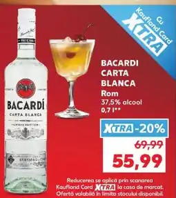 Kaufland BACARDI CARTA BLANCA Rom Ofertă