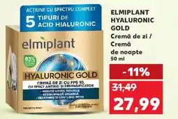 Kaufland ELMIPLANT HYALURONIC GOLD Cremă de zi / Cremă de noapte Ofertă