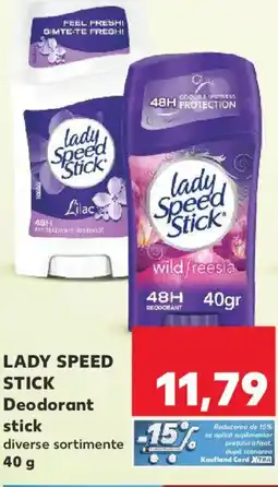Kaufland LADY SPEED STICK Deodorant stick Ofertă
