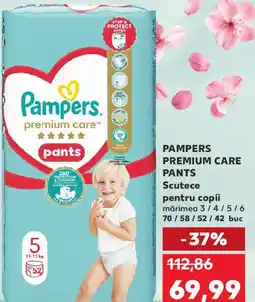 Kaufland PAMPERS PREMIUM CARE PANTS Scutece pentru copii Ofertă