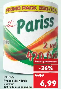 Kaufland PARISS Prosop de hârtie Ofertă