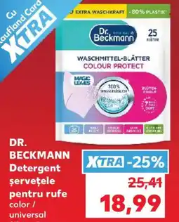Kaufland DR. BECKMANN Detergent şerveţele pentru rufe Ofertă