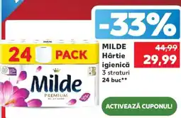 Kaufland MILDE Hârtie igienică Ofertă