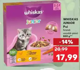 Kaufland WHISKAS JUNIOR Pui hrană uscată pisici Ofertă