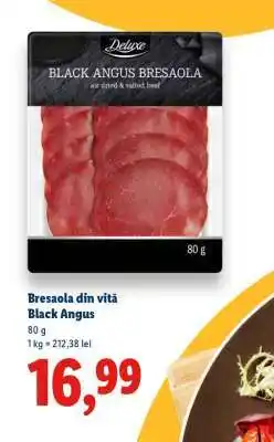 Lidl Bresaola din vită Black Angus Ofertă
