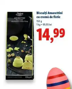 Lidl Biscuiți Amorettini cu cremă de fistic Ofertă