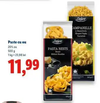 Lidl Paste cu ou Ofertă