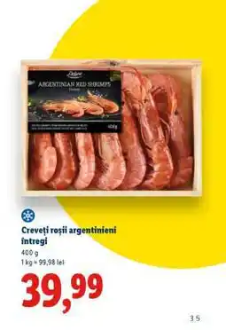 Lidl Creveți roșii argentinieni, întregi Ofertă