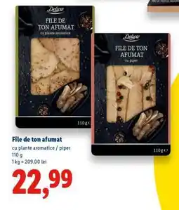 Lidl File de ton afumat Ofertă