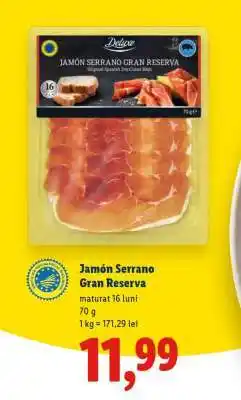 Lidl Jamón Serrano Gran Reserva Ofertă
