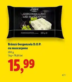 Lidl Brânză Gorgonzola D.O.P. cu mascarpone Ofertă