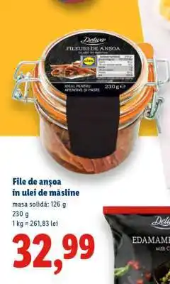 Lidl File de anșoa în ulei de măsline Ofertă