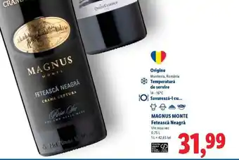 MAGNUS MONTE Fetească Neagră