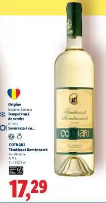Lidl Cotnari Tămâioasă Românească Ofertă