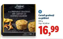 Lidl Cartofi gratinați cu gălbiori Ofertă