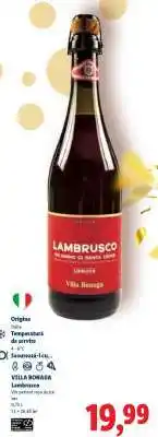 Lidl Villa Bonaga Lambrusco Ofertă