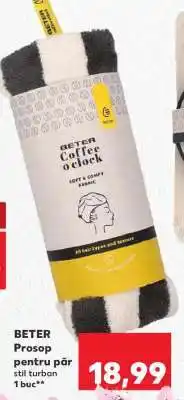 Kaufland BETER Prosop pentru păr stil turban Ofertă