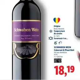 Lidl SCHWABEN WEIN Cabernet & Pinot Noir Ofertă
