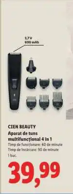 CIEN BEAUTY Aparat de tuns multifunctional 4 in 1