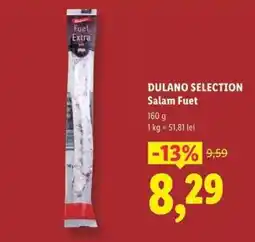 Lidl Dulano Selection Salam Fuet Ofertă