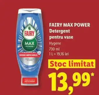 Lidl Fairy Max Power Detergent pentru vase Ofertă