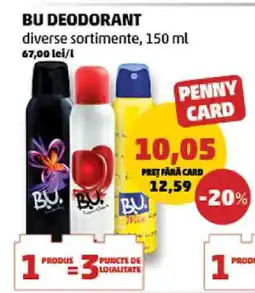 Penny BU Deodorant Ofertă