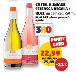 Penny CASTEL HUNIADE FETEASCĂ REGALĂ / ROZE Ofertă