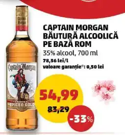 Penny Captain Morgan Băutură Alcoolică pe Bază Rom Ofertă