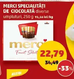 Penny MERCI Specialităţi de ciocolată Ofertă