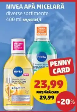 Penny NIVEA Apă micelară Ofertă