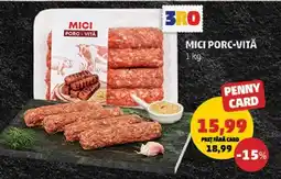 Penny Mici porc-vită Ofertă