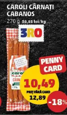 Penny CAROLI Cârnaţi cabanos Ofertă