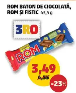 Penny ROM Baton de Ciocolată, Rom și Fistic Ofertă