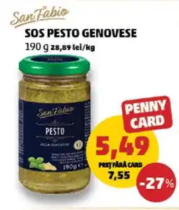 Penny San Fabio Sos Pesto Genovese Ofertă
